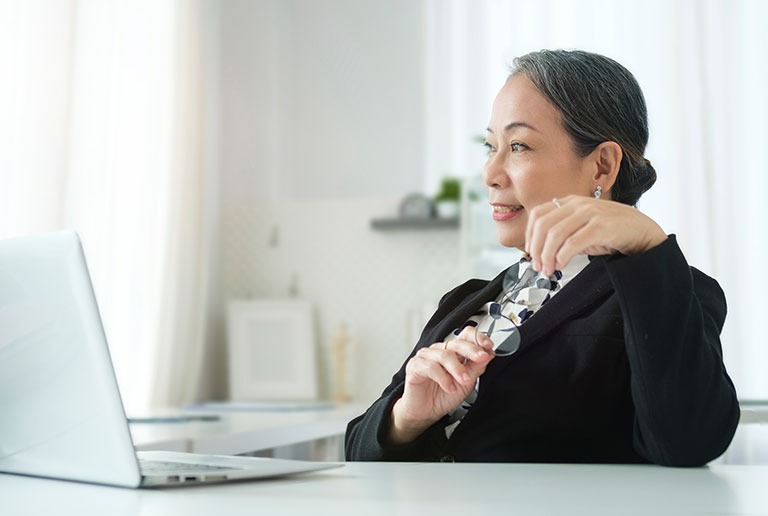 Business Woman Laptop